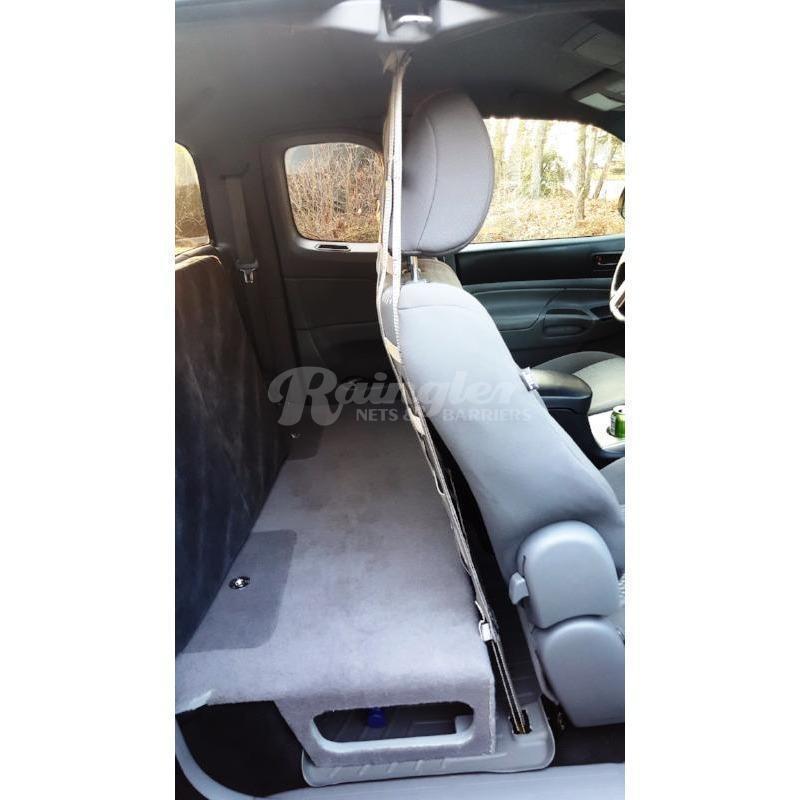 2016 - Newer Toyota Tacoma Access Cab / Double Cab Behind Front Seat Barrier Divider Net-Raingler