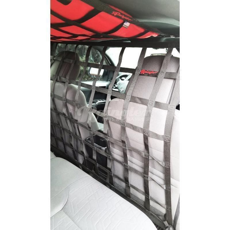 2016 - Newer Toyota Tacoma Access Cab / Double Cab Behind Front Seat Barrier Divider Net-Raingler