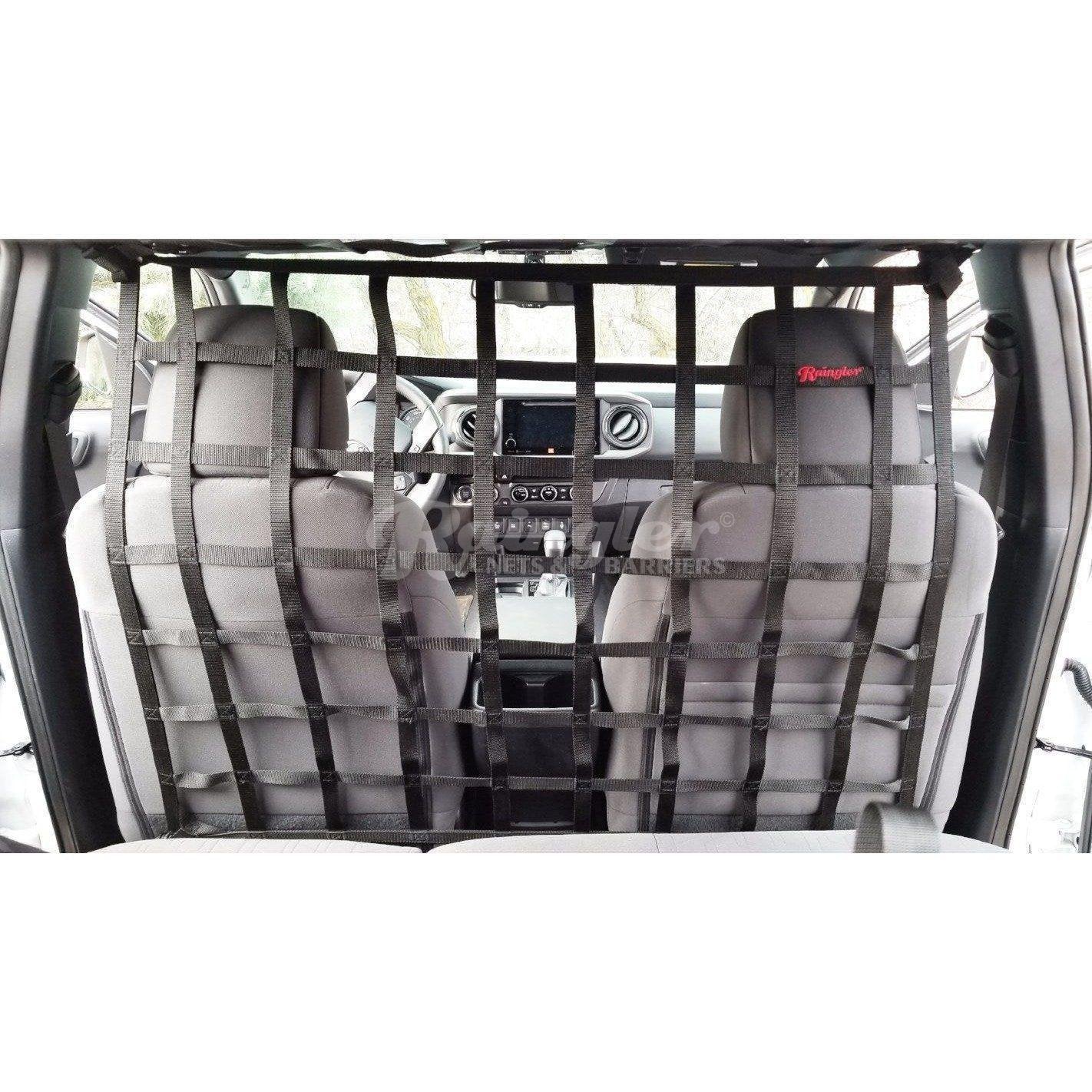 2016 - Newer Toyota Tacoma Access Cab / Double Cab Behind Front Seat Barrier Divider Net