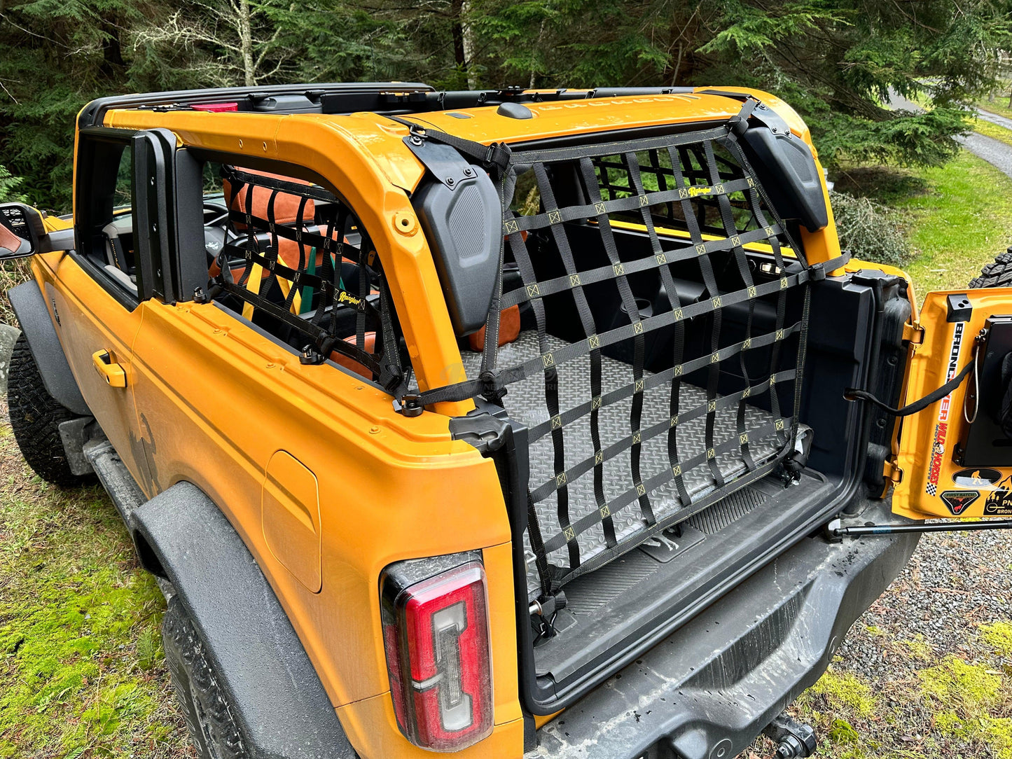 2021 - Newer Ford Bronco 2 door Back Full Window Net-Raingler