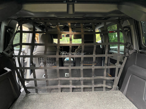 2021 - Newer Ford Bronco 4 door Behind 2nd Row Seats Rear Barrier Divider Net-Raingler
