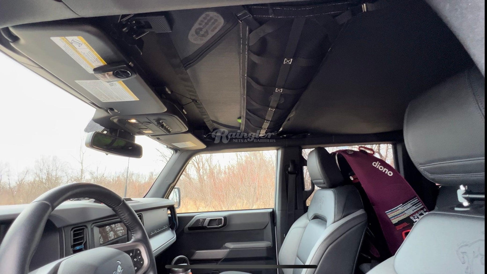 2021 - Newer Ford Bronco Front Ceiling Attic Net-Raingler