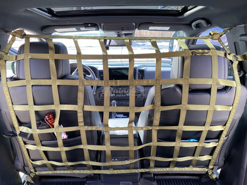 2022 - Newer Nissan Frontier Crew Cab Behind Front Seats Barrier Divider Net-Raingler