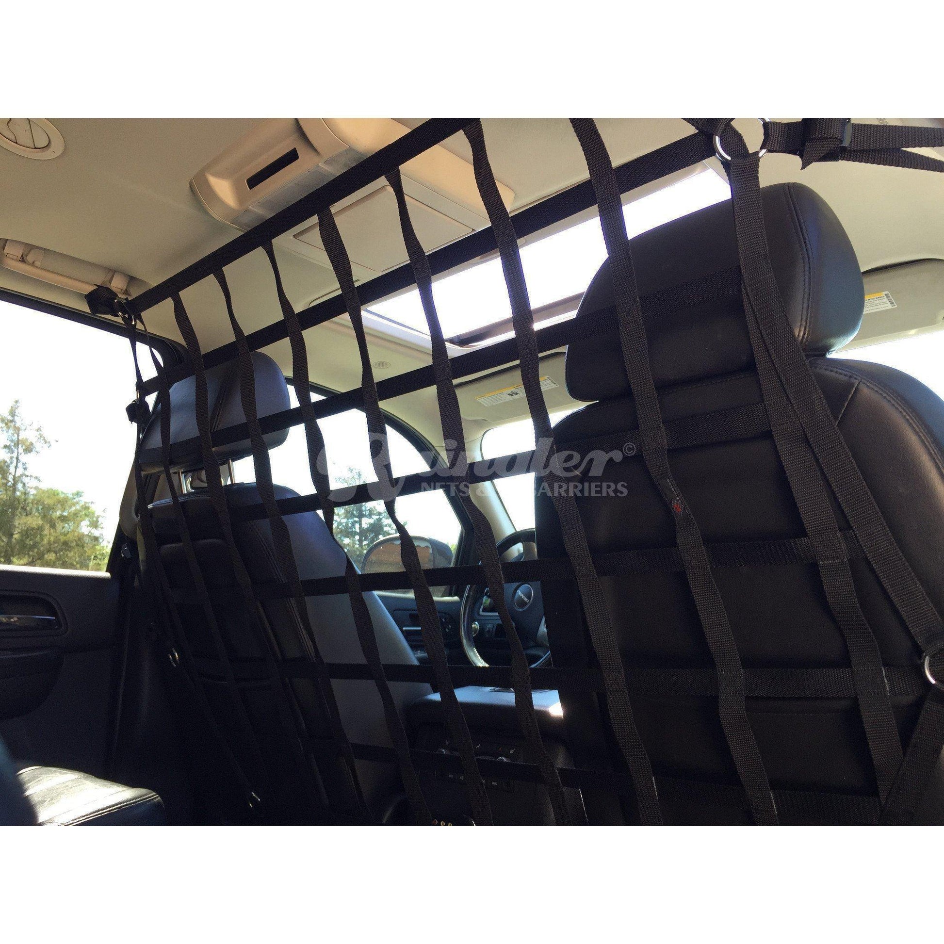 Universal Full-size Truck Crew and Quad Cab Behind Front Seats Barrier Divider Net-Raingler